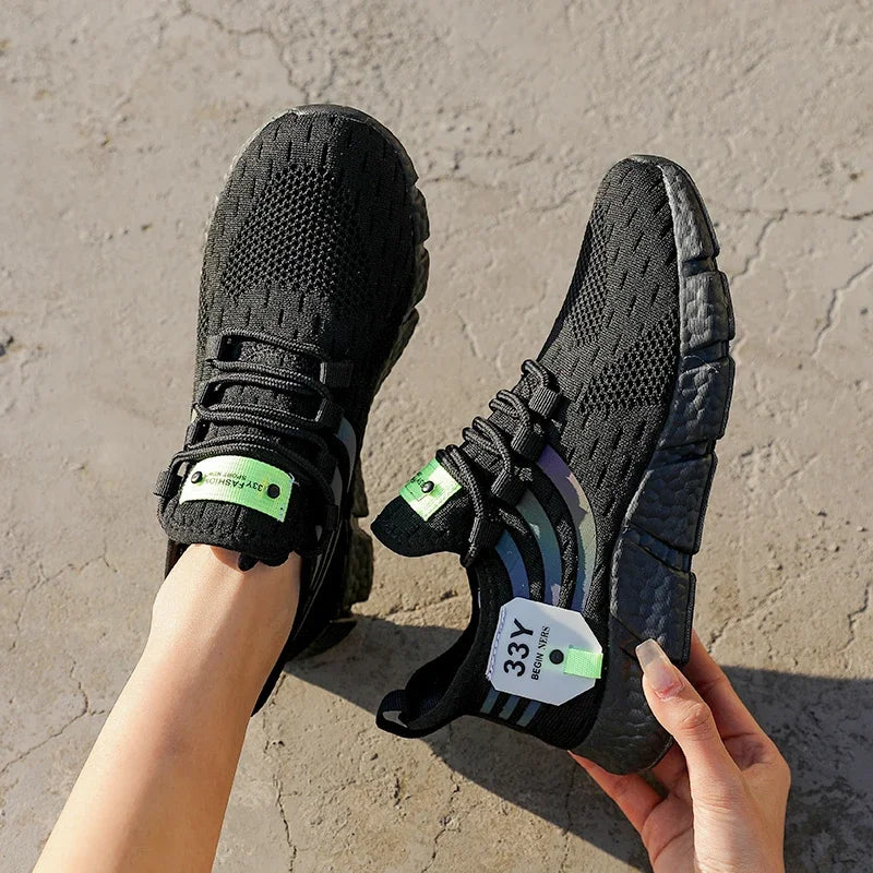 Tênis esportivos casuais masculinos, tênis leves e respiráveis para o verão, tênis para corrida e caminhada, calçados vulcanizados masculinos
