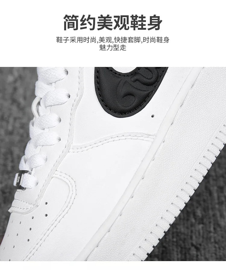 Moda sapatos masculinos de couro legítimo 2025 nova tendência coreana sapatos versáteis e antigos sola branca grossa esportes e lei